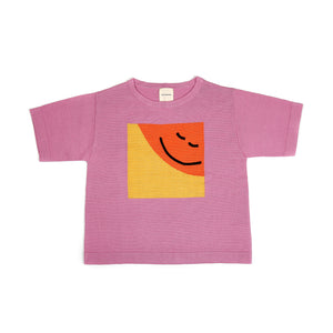 Knit planet sunshine tee - pink